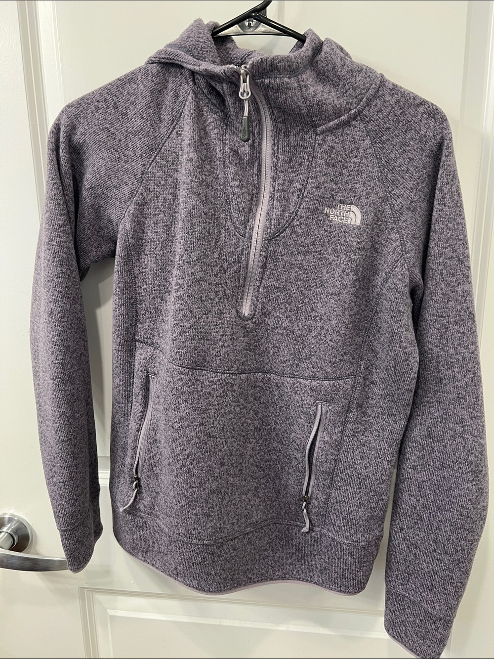 The North Face Women's Heather Lavender Half-Zip Fleece Pullover